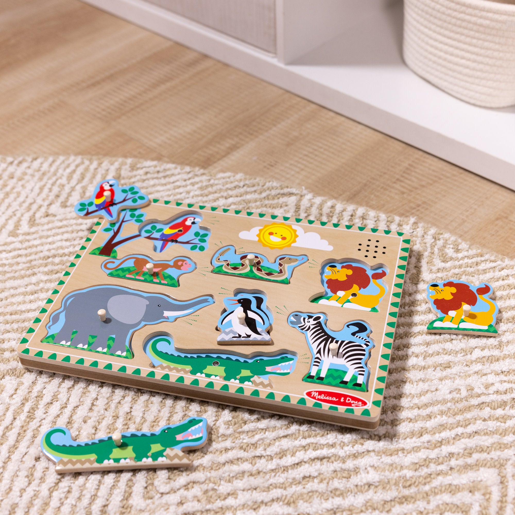 Zoo Animals Sound Puzzle - 8 Pieces - Image 9