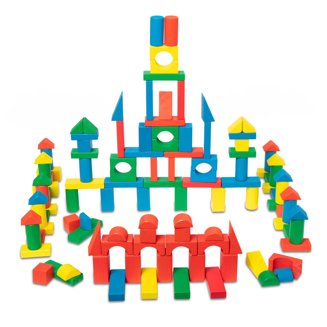 200 Piece Wood Blocks Set - Image 4