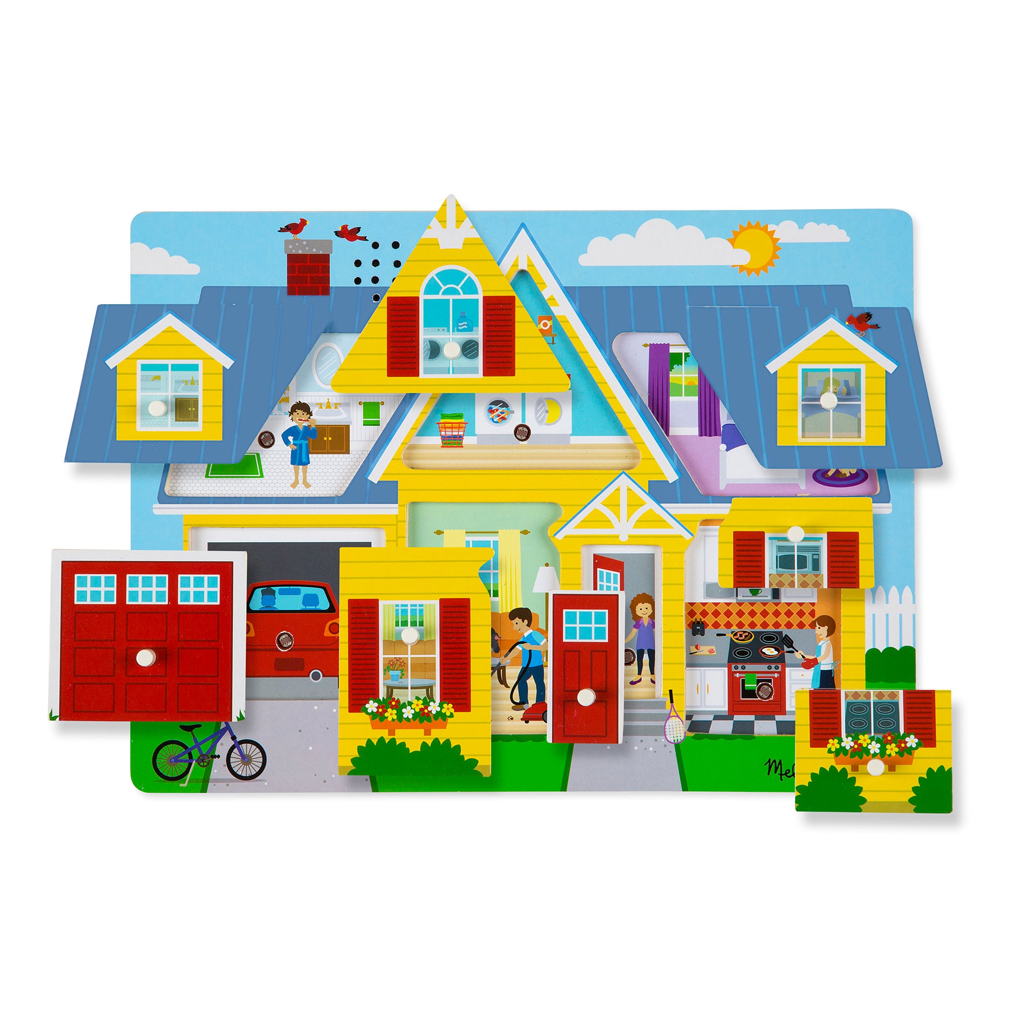 Around the House Sound Puzzle - 8 Pieces - Image 10