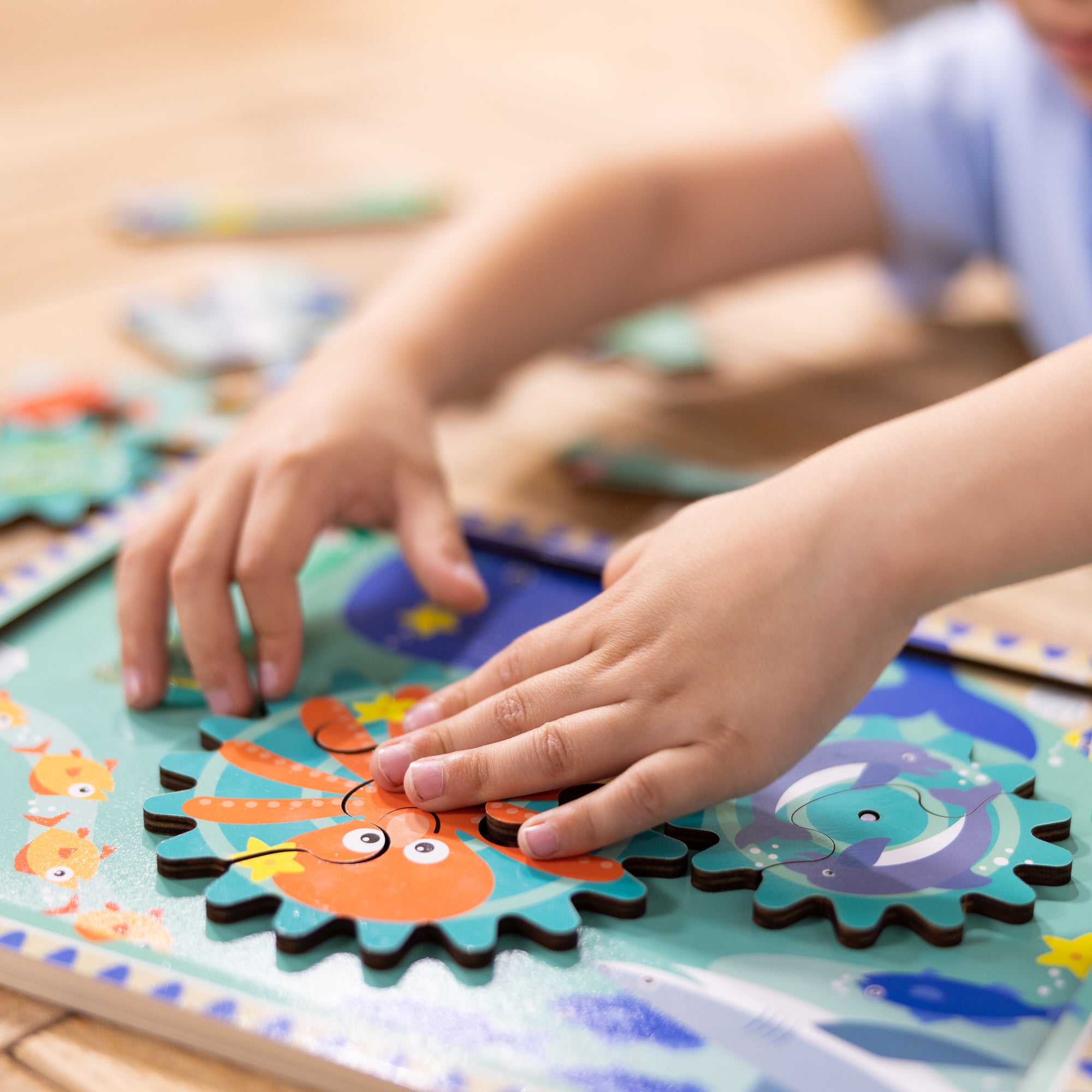 Wooden Underwater Gear Puzzle ?C 18 Pieces - Image 7