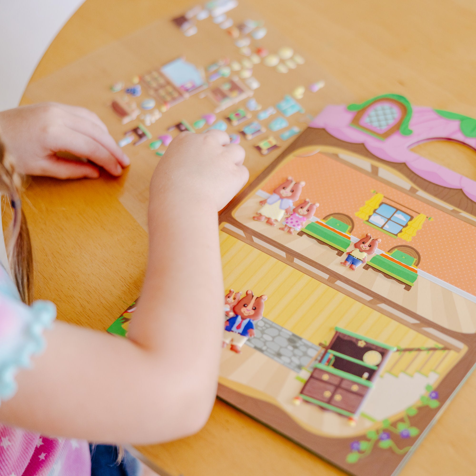 Puffy Sticker Play Set 3-Pack: On the Farm. Safari. Chipmunk House - Image 8