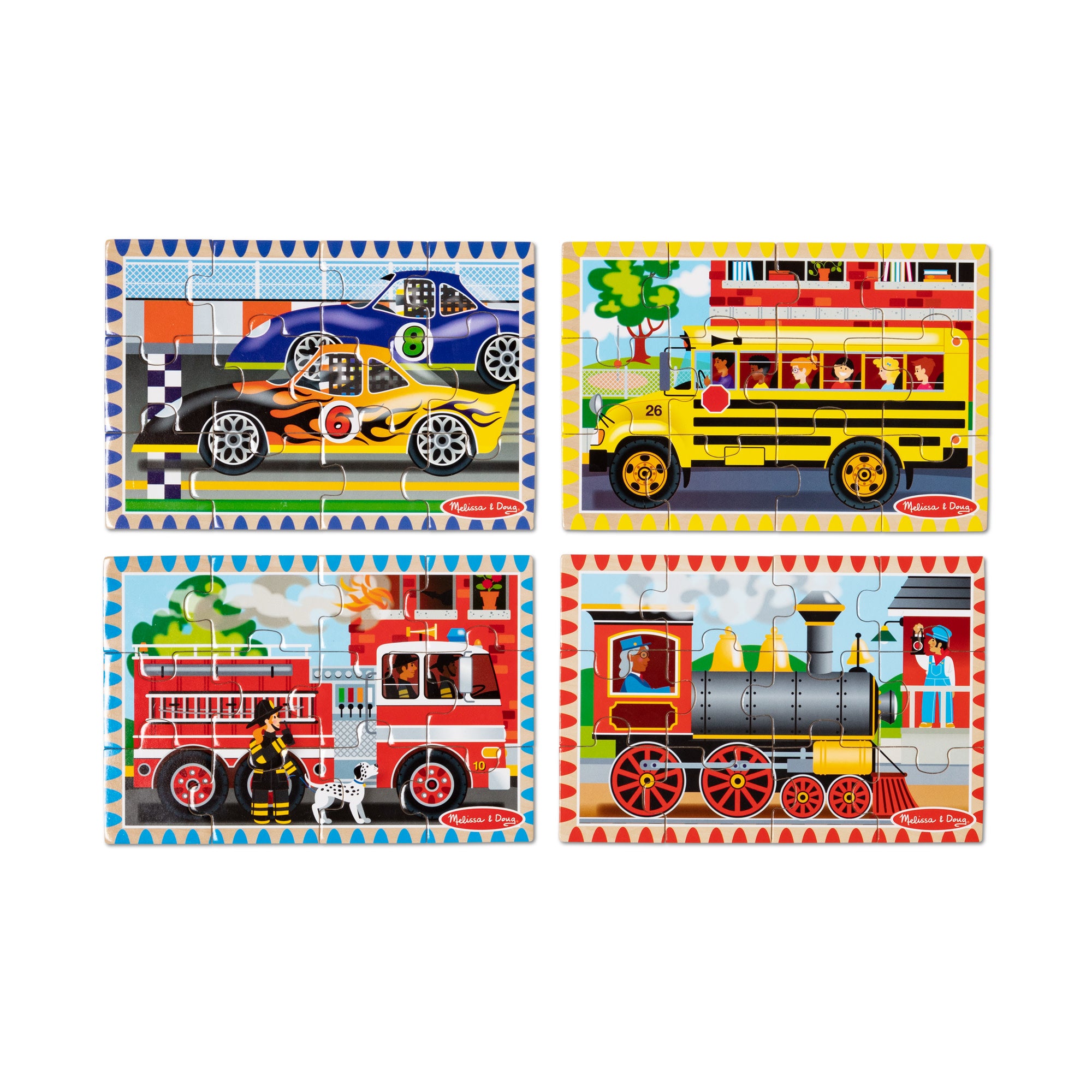 Wooden Jigsaw Puzzles in a Box - Vehicles - Image 4
