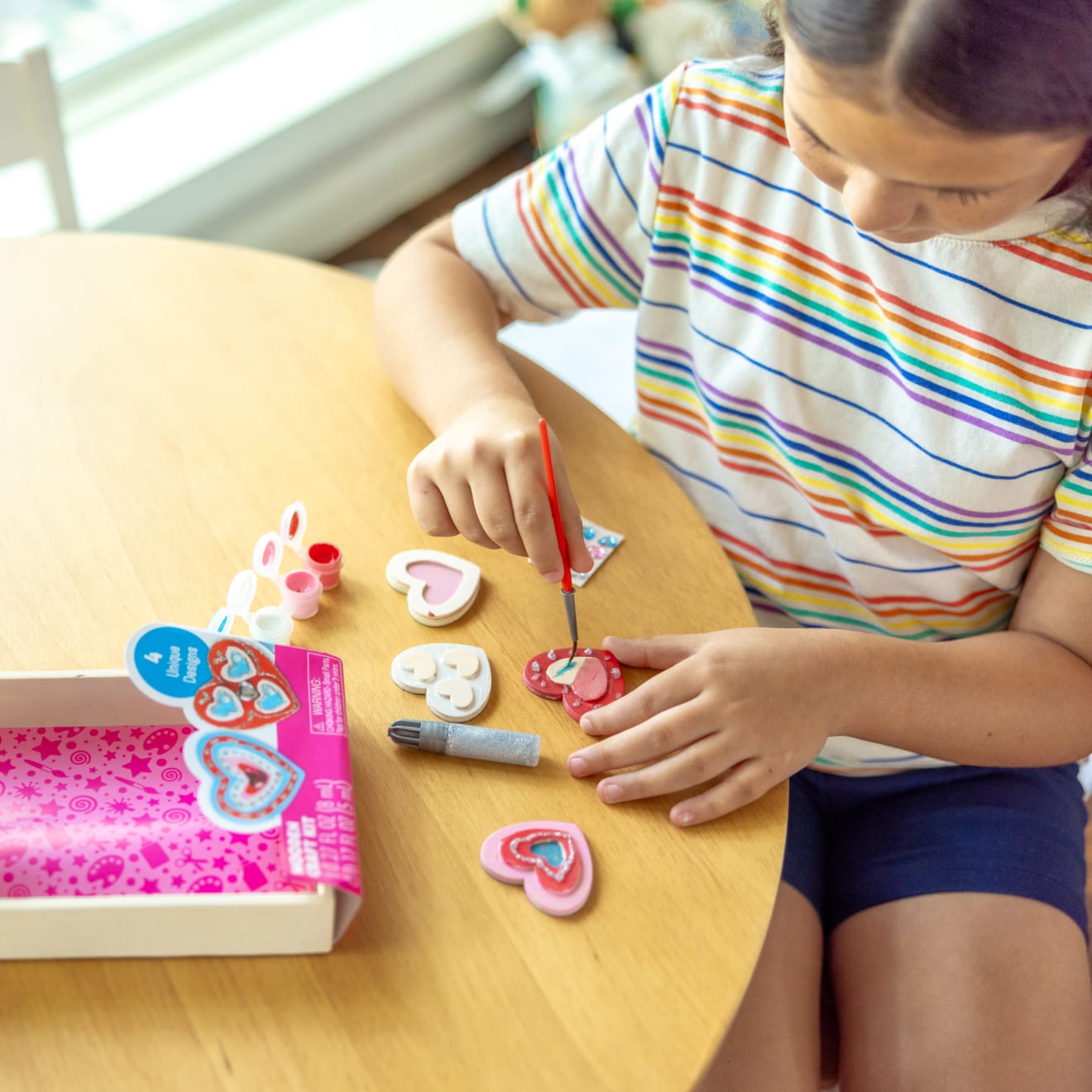 Created by Me! Heart Magnets Wooden Craft Kit - Image 2