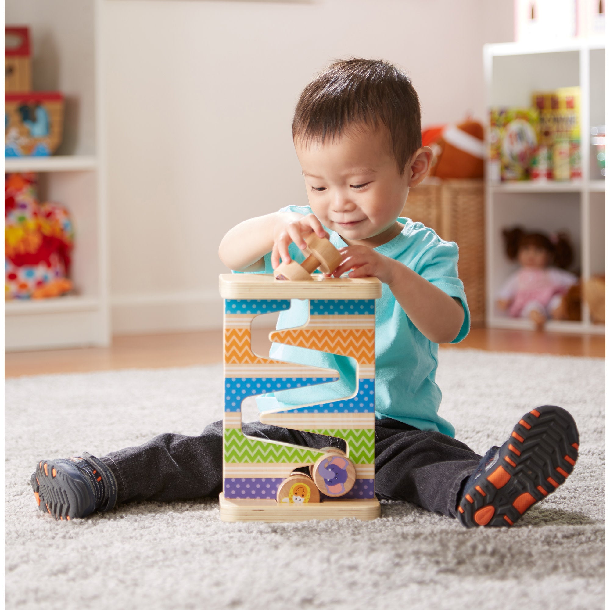 First Play Wooden Safari Zig-Zag Tower - Image 5
