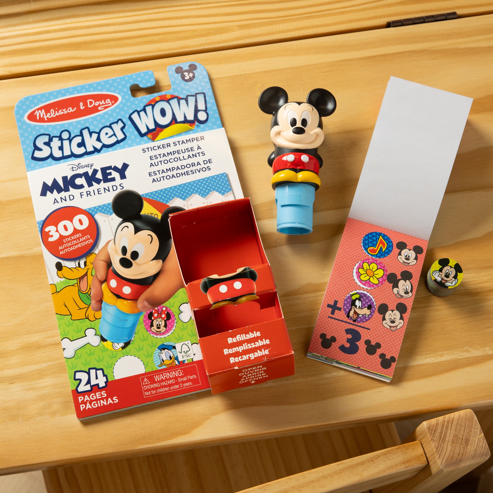 Sticker WOW!? Disney Mickey Mouse Bundle: Activity Pad & Sticker Stamper + Mini Activity Pad and 200 Refill Stickers - Image 9